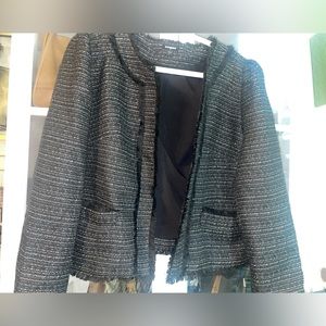 Express black and White Tweed lined jacket
